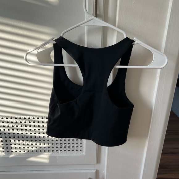 Girlfriend Collective Paloma Racerback Bra Top in Black - Picture 4 of 8